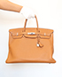 Birkin 40 Togo Leather in Gold, front view